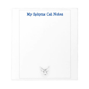 Meine Sphynx Cat Notes Niedlich Sketch Notizblock