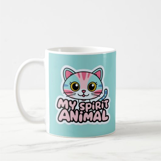 Meine Spirit Animal Cat Tasse (Links)