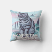 Meine spirituelle Wächterkatze Kissen (Rückseite)