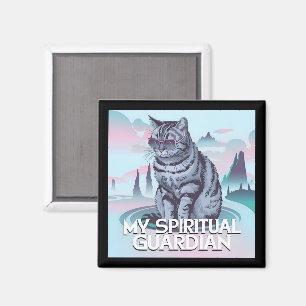Meine spirituelle Wächterkatze Magnet
