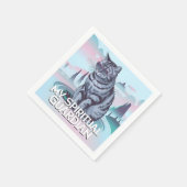 Meine spirituelle Wächterkatze Serviette (Ecke)