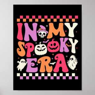 Meine Spooky Era Halloween Ghost Groovy Hippie Hal Poster