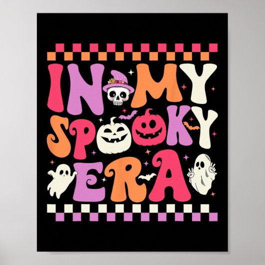 Meine Spooky Era Halloween Ghost Groovy Hippie Hal Poster (Vorne)