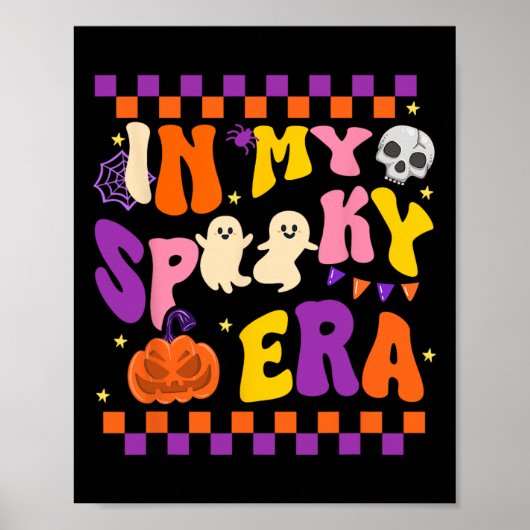 Meine Spooky Era Niedlich Ghost Funny Halloween Poster (Vorne)