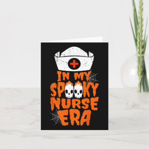 Meine Spooky Nurse Era Funny Halloween Witchy Spoo Karte