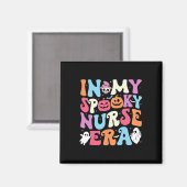 Meine Spooky Nurse Era Halloween Groovy Nursing Ha Magnet (Vorderseite/Rückseite)