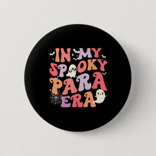 Meine Spooky Para Era Halloween Retro Groovy Ghost Button