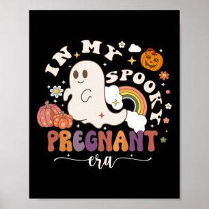 Meine Spooky schwangere Era Ghost Halloween Schwan Poster