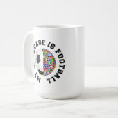 Meine Sprache ist Fußball Kaffeetasse (Vorderseite Links)