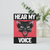 Meine Sprachpostkarte hören Postkarte (Stehend Vorderseite)