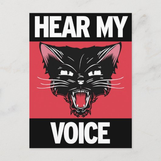 Meine Sprachpostkarte hören Postkarte (Vorderseite)