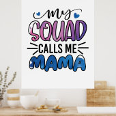 Meine Squad nennt mich Mama Poster (Küche)