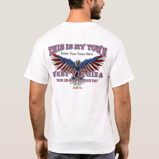 Meine Stadt West Virginia T-Shirt (Rückseite)