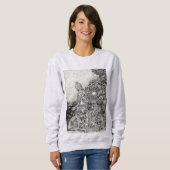 Meine Stadt wurde durch Feuer ins Meer getrieben Sweatshirt (Vorne ganz)