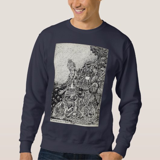 Meine Stadt wurde durch Feuer ins Meer getrieben Sweatshirt (Vorderseite)