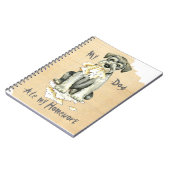 Meine Standard Schnauzer Ate meine Hausaufgaben Notizblock (Linke Seite)