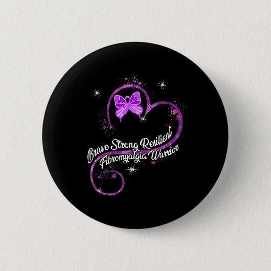 Meine starke Widerstandskraft gegen Fibromyalgie K Button (Vorderseite)