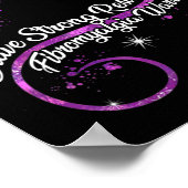 Meine starke Widerstandskraft gegen Fibromyalgie K Poster (Ecke)