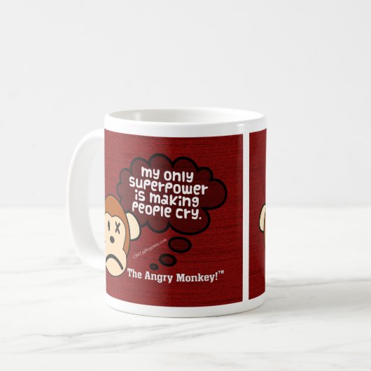 Meine stärkste Supermacht lässt Leute schreien Kaffeetasse (Vorderseite Links)
