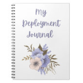Meine Stationierung Journal mit Lila und rosa Blum Notizblock (Vorderseite)