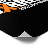 Meine Stepmutter ist ein kriegerischer Orange Ribb Poster (Ecke)