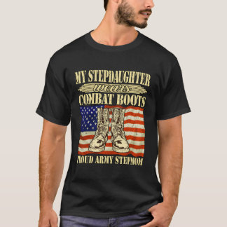 Meine Steptochter trägt den Sprung der Kampfstiefe T-Shirt