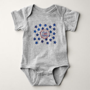 Meine Sterne und Streifen mit Sternen Baby Strampler