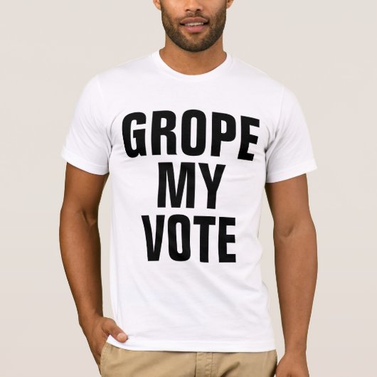 Meine Stimme gegen Trump-Text T-Shirt (Vorderseite)