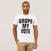 Meine Stimme gegen Trump-Text T-Shirt (Vorne ganz)