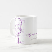 "Meine Stimme gehört zu Ihnen" Kaffee-Tasse Kaffeetasse (Vorderseite Links)