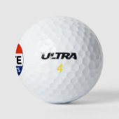 Meine Stimme zählt Golfball (Logo)