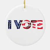 Meine Stimme zählt Keramik Ornament (Hinten)