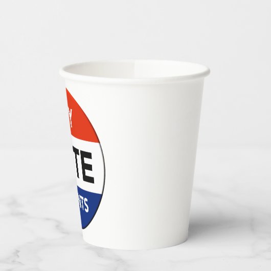 Meine Stimme zählt Pappbecher (Links)