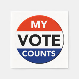 Meine Stimme zählt Serviette