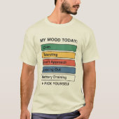 Meine Stimmung heute - Funny Smood Selector Graphi T-Shirt (Vorderseite)