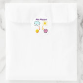 Meine Stimmungen Runder Aufkleber (Tasche)