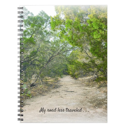 Meine Straße weniger reiste Trail Art Custom Noteb Notizblock (Vorderseite)