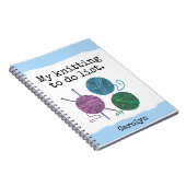 Meine Strickliste, Garnbälle, personalisieren Notizblock (Rechte Seite)