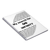 Meine Suche nach Unendlichkeit geht immer weiter Notizblock (Rechte Seite)