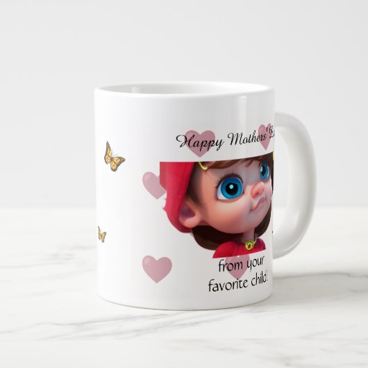 Meine supercoole Mutter Jumbo-Tasse (Vorderseite Rechts)