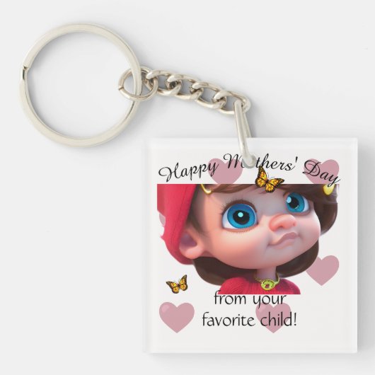 Meine supercoole Mutter Schlüsselanhänger (Vorderseite)