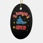 Meine Supermacht ist Crew Keramikornament (Links)
