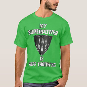 Meine Supermacht ist das Messer, das schwarzes Abz T-Shirt