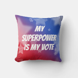 Meine Supermacht ist meine Stimme Kissen