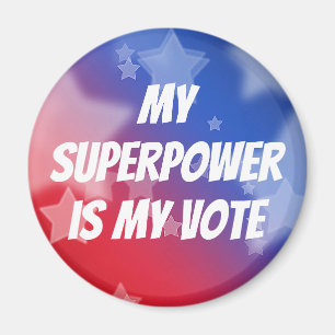 Meine Supermacht ist meine Stimme Magnet