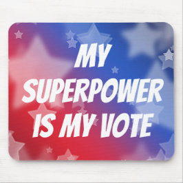 Meine Supermacht ist meine Stimme Mousepad