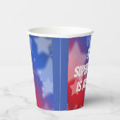 Meine Supermacht ist meine Stimme Pappbecher (Rechts)