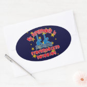 Meine Supermacht ist synchronisiertes Schwimmen Ovaler Aufkleber (Umschlag)