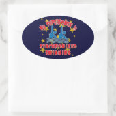 Meine Supermacht ist synchronisiertes Schwimmen Ovaler Aufkleber (Tasche)