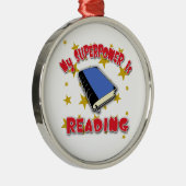 Meine Supermacht liest Ornament Aus Metall (Rechts)